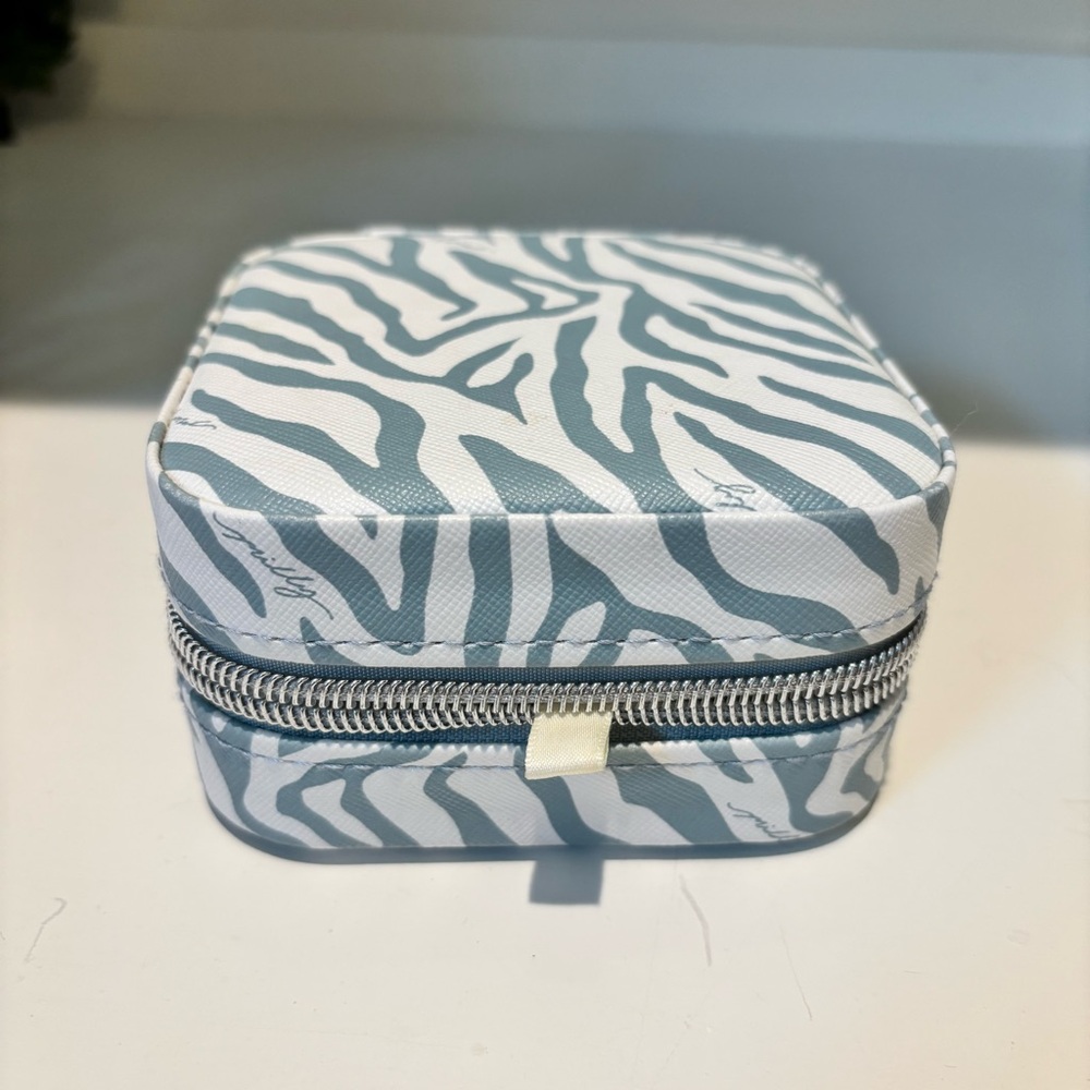 Zebra Print Zippered Jewelry Case